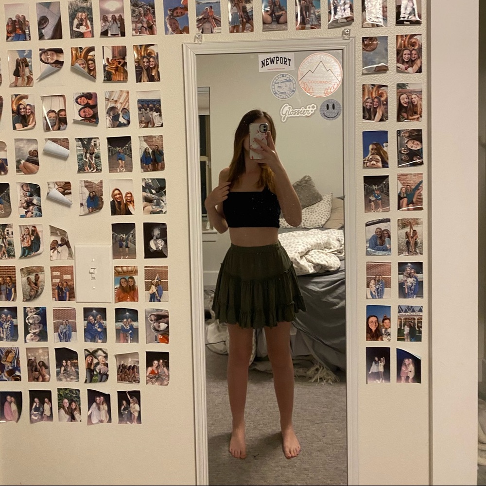 princess polly ruffled mini skirt!